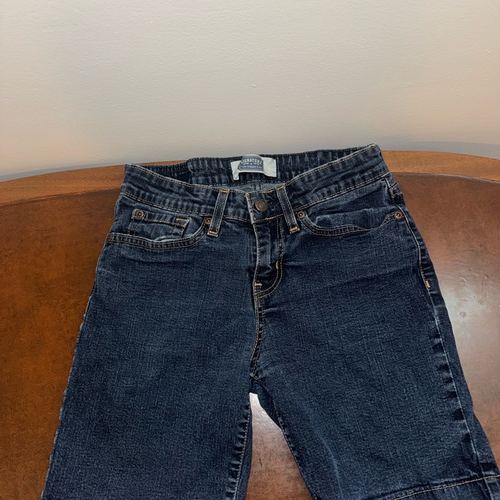 Signature by Levi Strauss Black Straight Leg Jeans